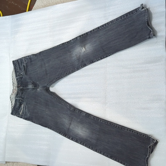 Vans Other - Vans Men's /Boys Off The Wall Custom Made For You Gray Faded Jeans Size 28x30